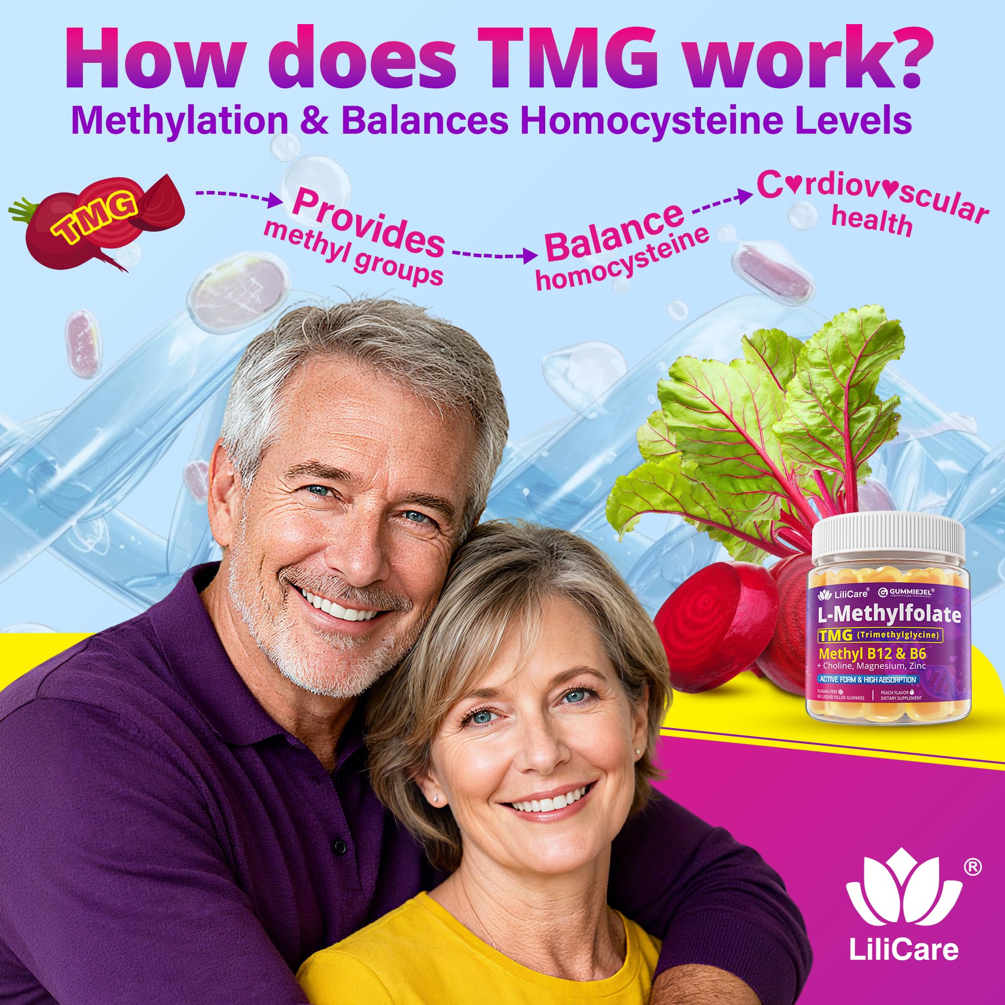 B12 1000 mcg gummies back label