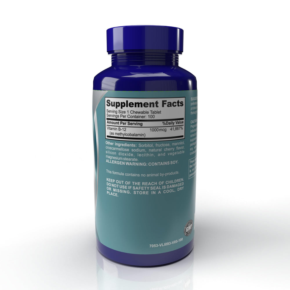 Illustration of methylcobalamin 1000mcg B12 for high bioavailability