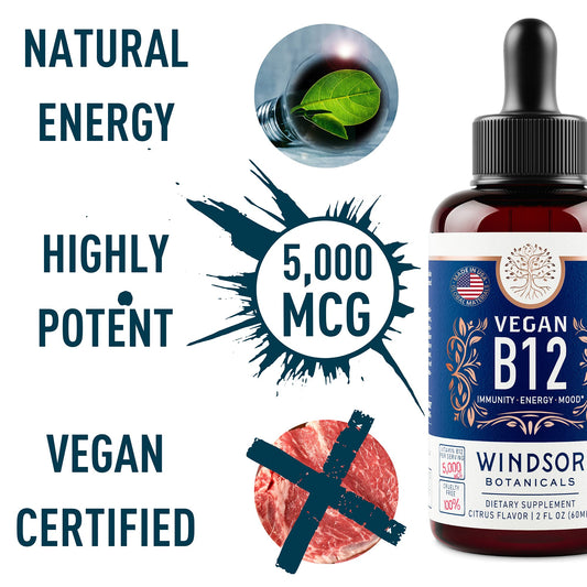 Methylcobalamin vegan B12 sublingual drops for rapid absorption
