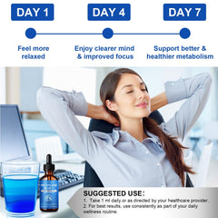 Product label for Methylene Blue 1% Drops