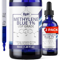 Methylene Blue 1% USP Pharmaceutical Grade Twin Pack bottle (2×50 mL)