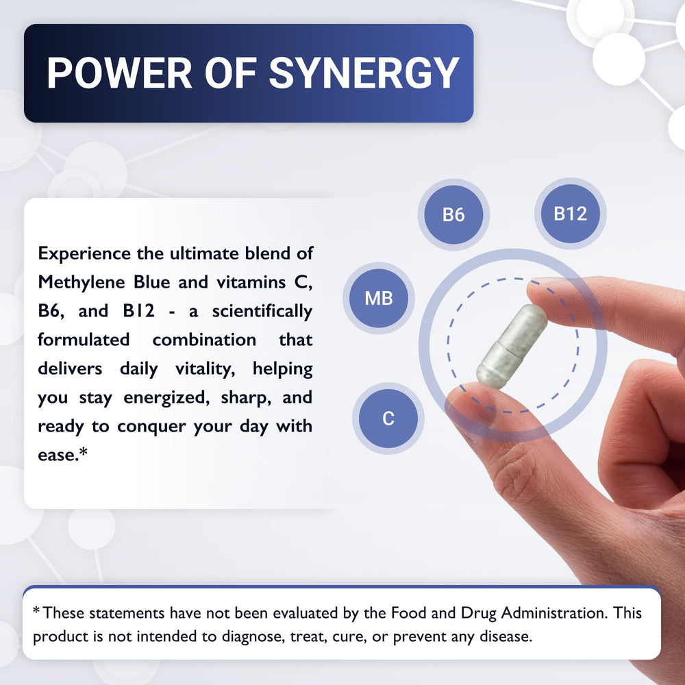 Vegan and Non-GMO Methylene Blue capsules