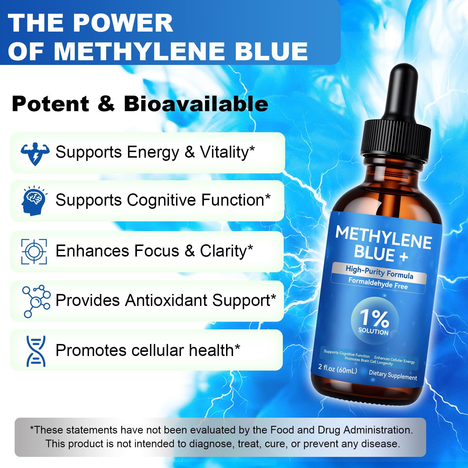 Brain health and energy support with methylene blue
