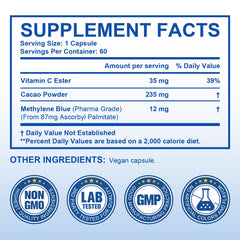 Capsule designed for cognitive support, focus and mental clarity