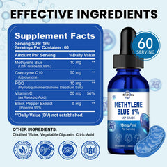 Liquid Methylene Blue Drops vs capsules for absorption