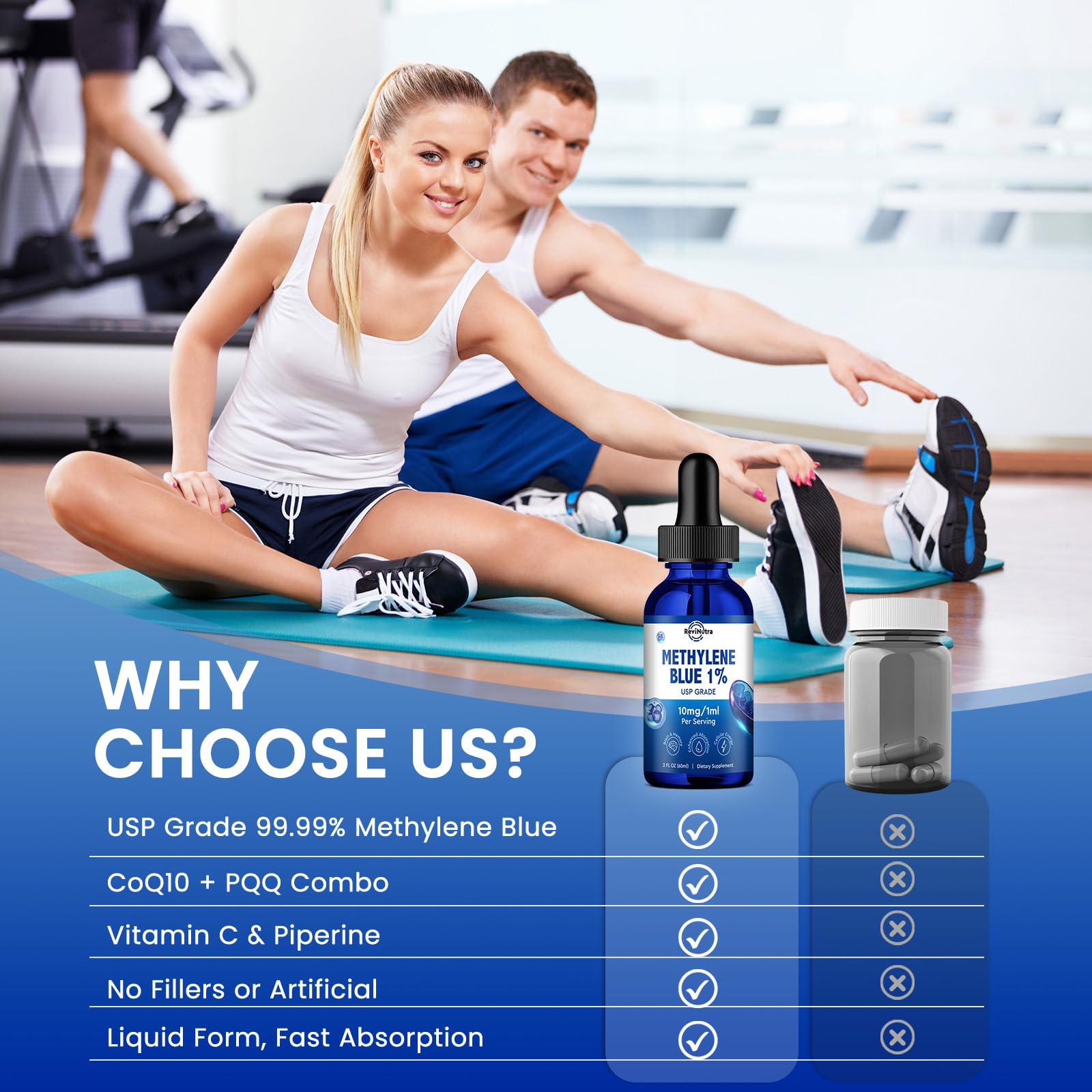 Vitamin C included in Methylene Blue Drops