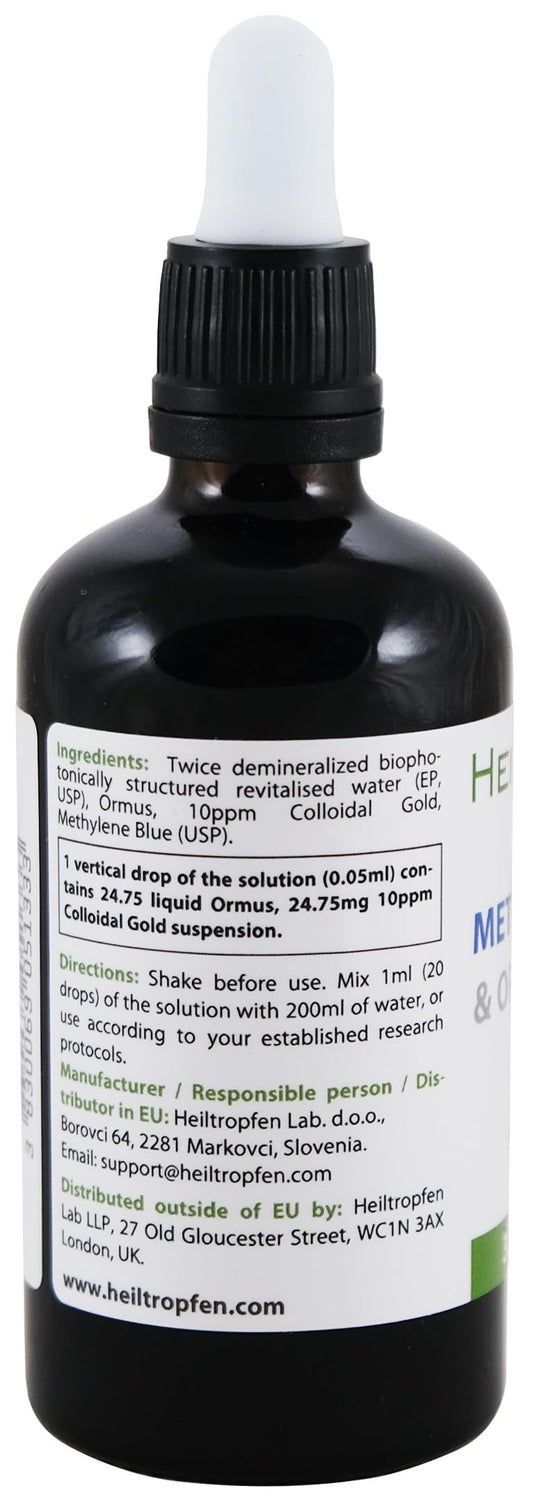 Close-up of the bottle label showing 3.4 fl oz (100 ml) capacity