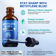 Enhanced antioxidant absorption from methylene blue with vitamin C and cacao