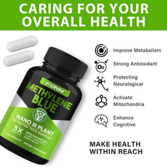 Group of Methylene Blue Capsules bottles