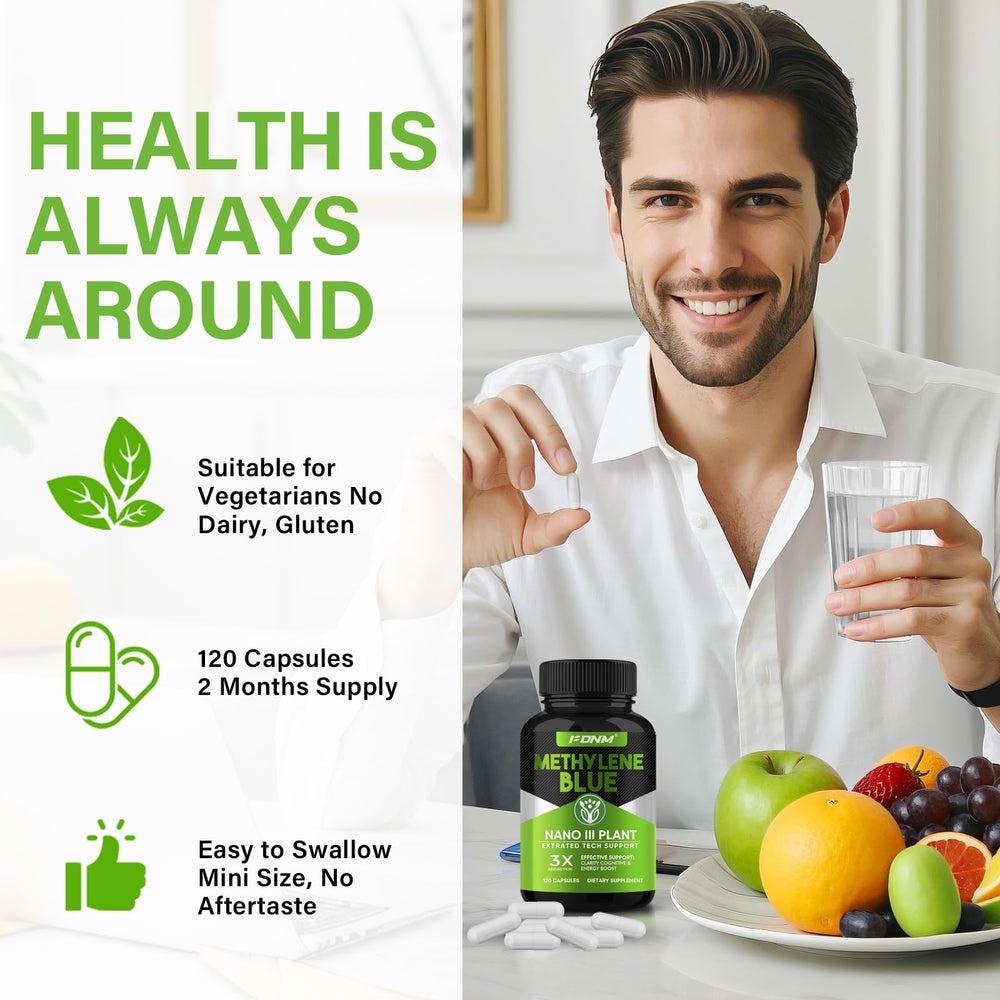 Concept image depicting brain focus and antioxidant benefits