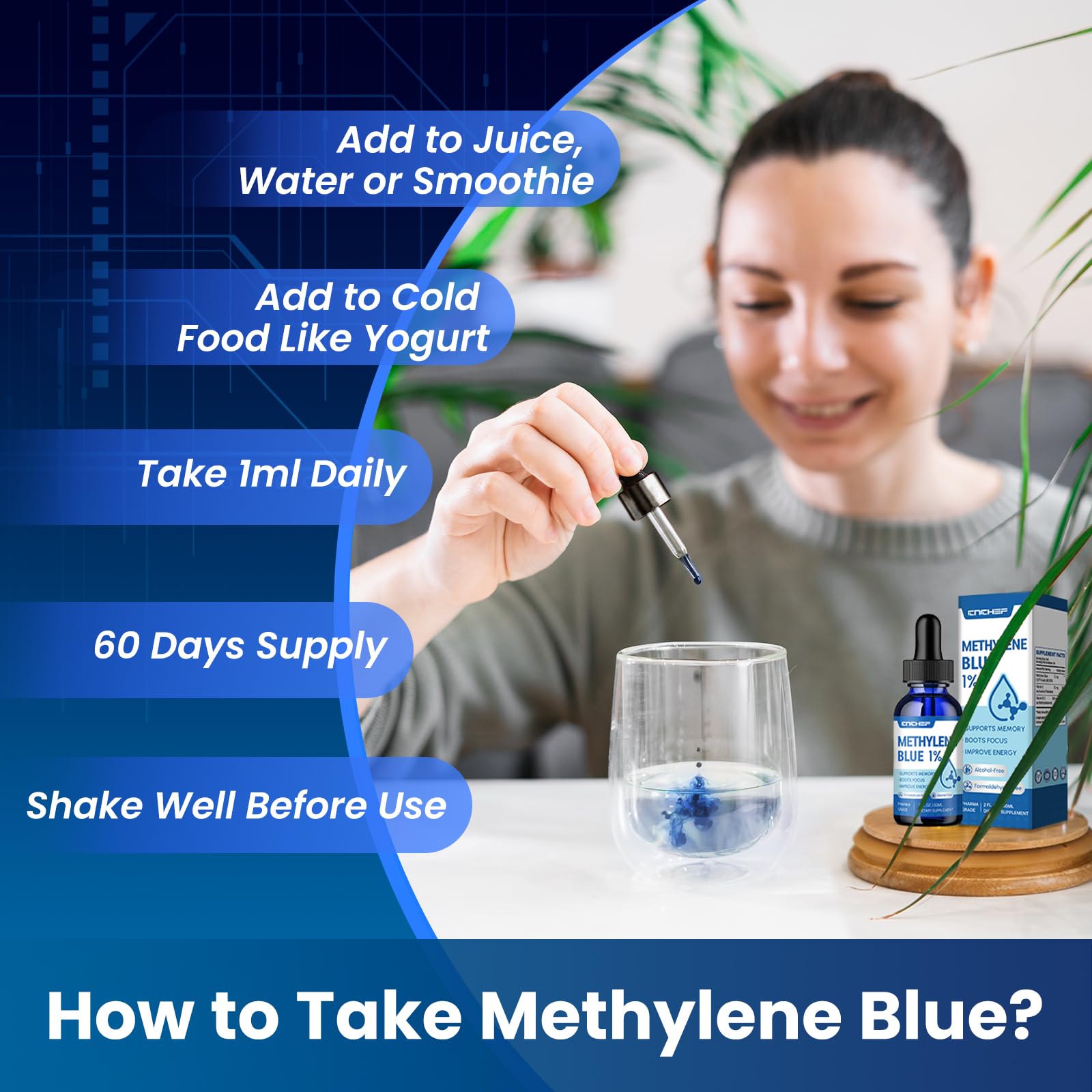 Measuring dropper with bottle for precise dosing