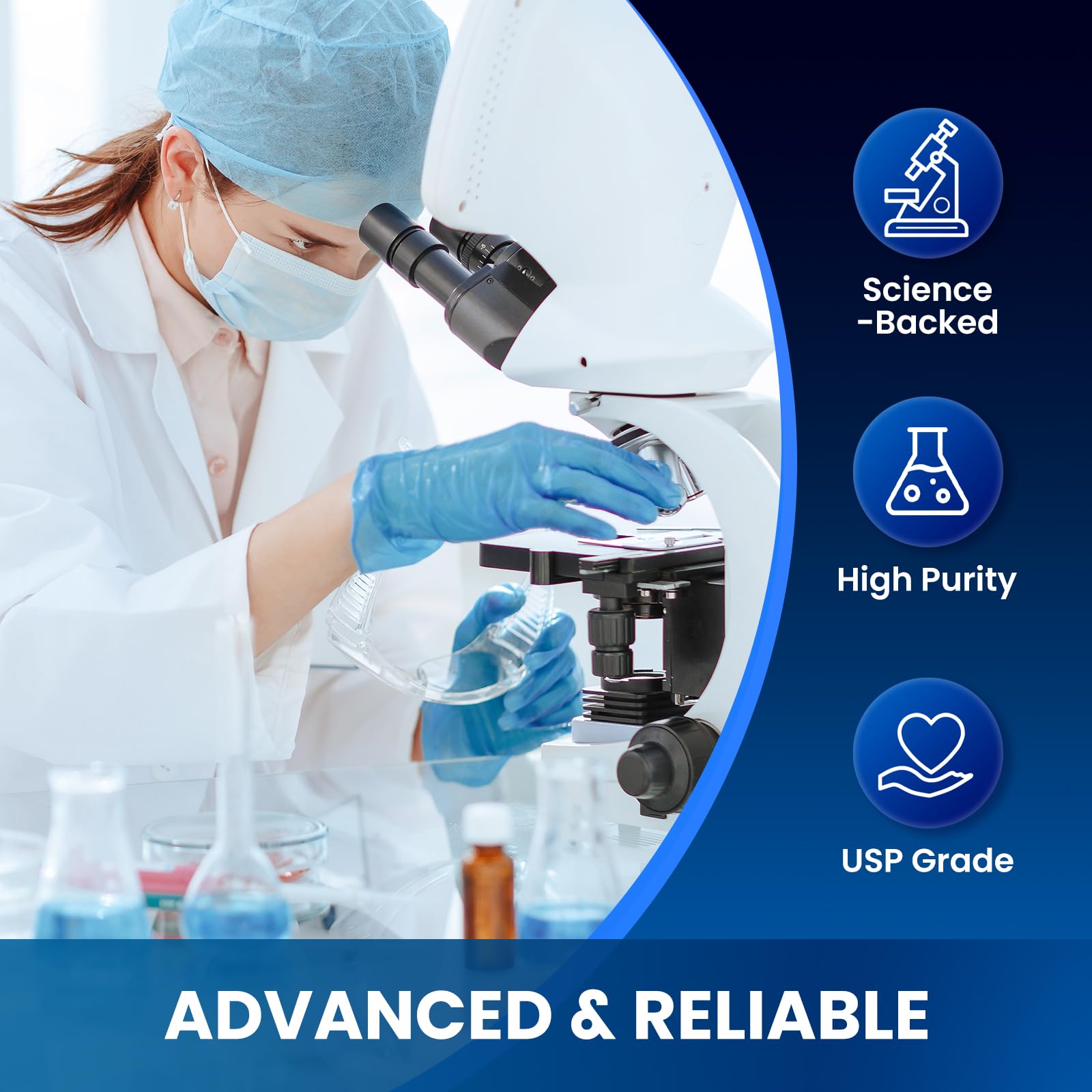 Serving suggestion with a glass of water and drops