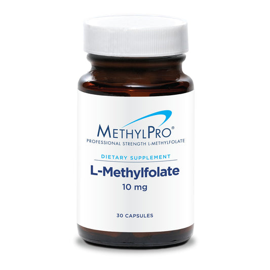 MethylPro L-Methylfolate 10 mg bottle with front label