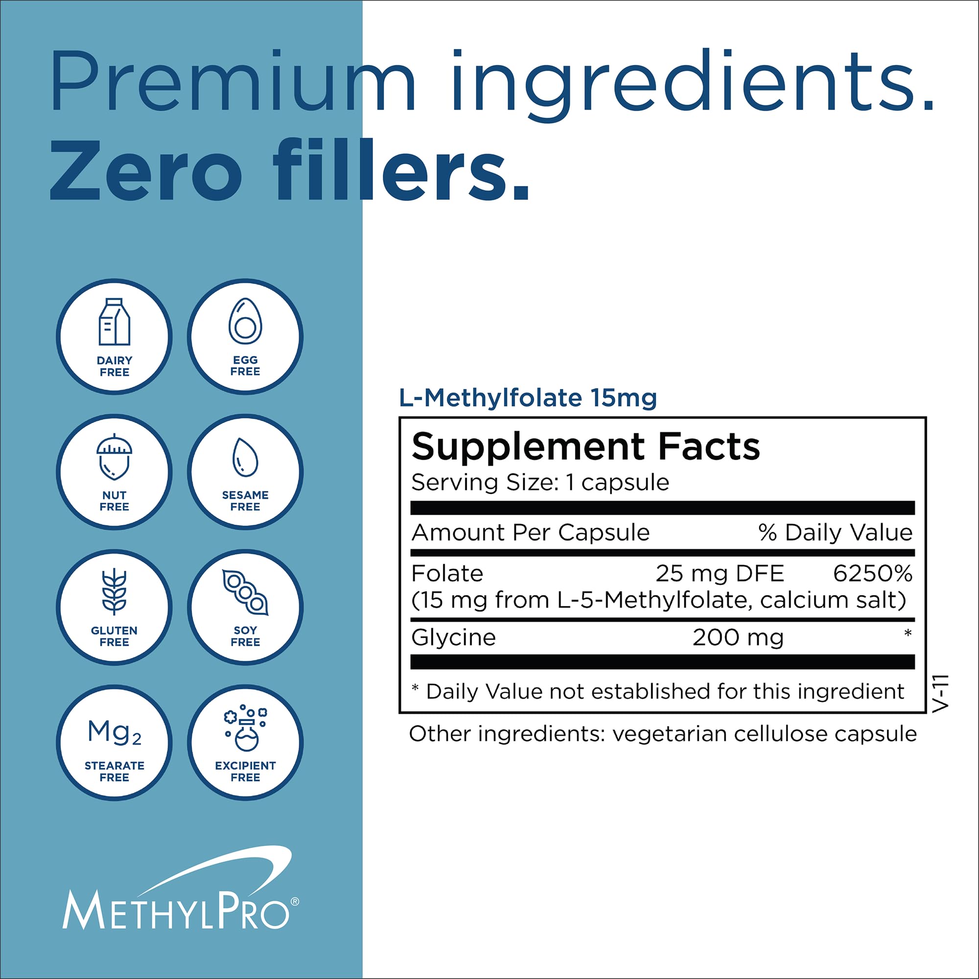 MethylPro L-Methylfolate 15 mg flat lay with bottle