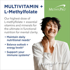 Close-up of capsules showing 15 mg methylfolate content