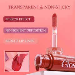 MĒTYSUR Lip Gloss transfer-resistant shine stays put on lips