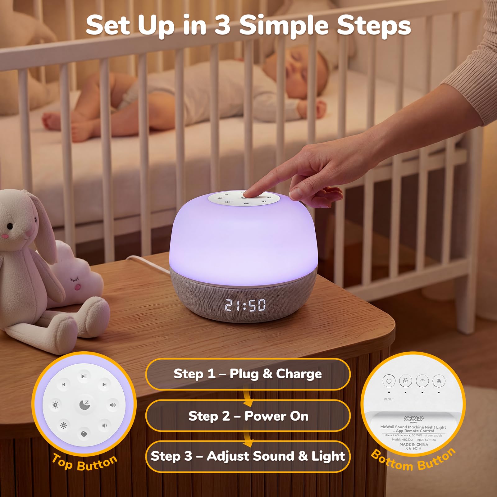 Mewaii versatile use in nursery, bedroom, and office spaces