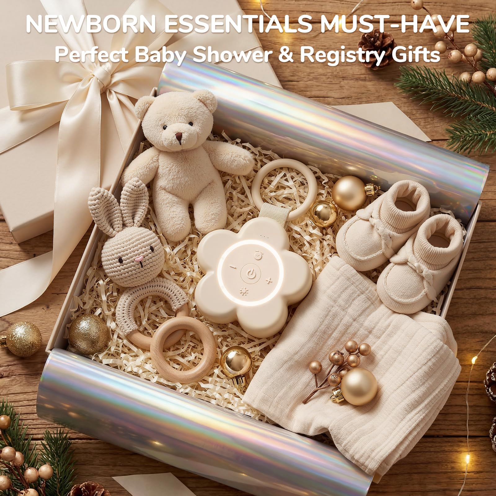 Mewaii portable white noise machine 25 sounds chart offers diverse nap options.