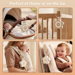 Mewaii portable white noise machine in baby room for calm nighttime routines.