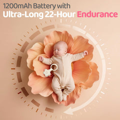 Mewaii portable white noise machine in baby room for calm nighttime routines.