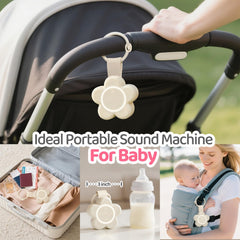 Mewaii portable white noise machine night light dimming enables midnight feeds.