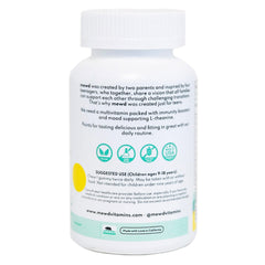 Nutrition facts panel of MEWD gummy