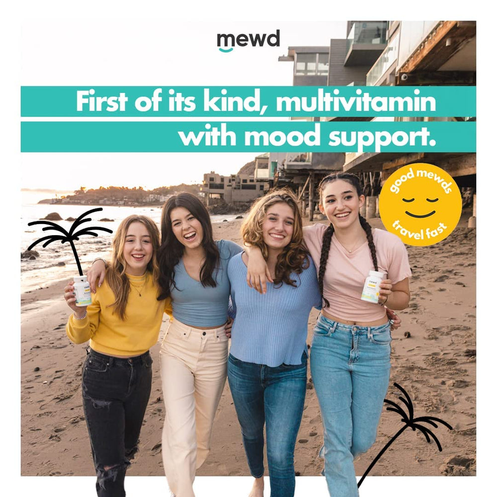 Vegan and gluten-free badges on MEWD bottle