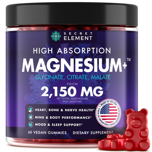 Bottle of Magnesium Glycinate 2150mg Gums Cherry flavor