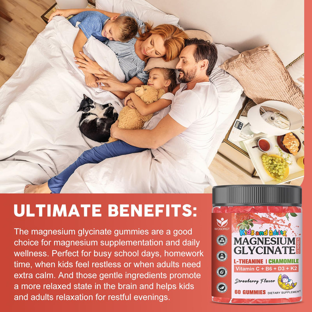 Pack shot showing gummies for kids and adults