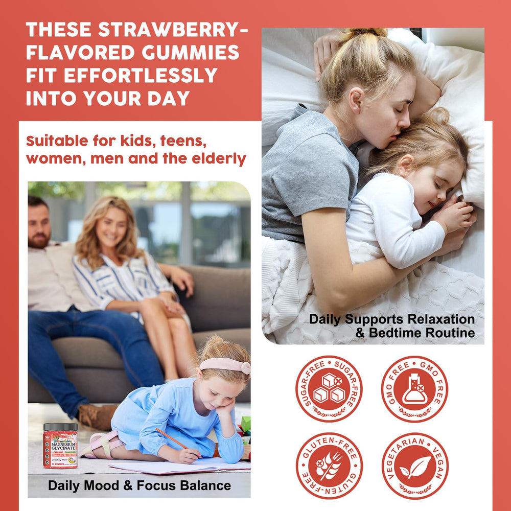 Gummies featuring L-Theanine and chamomile for relaxation