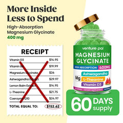 Vegan and gluten-free magnesium glycinate gummies