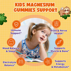 Gummies with label listing key ingredients: magnesium glycinate, D3, B6 and potassium