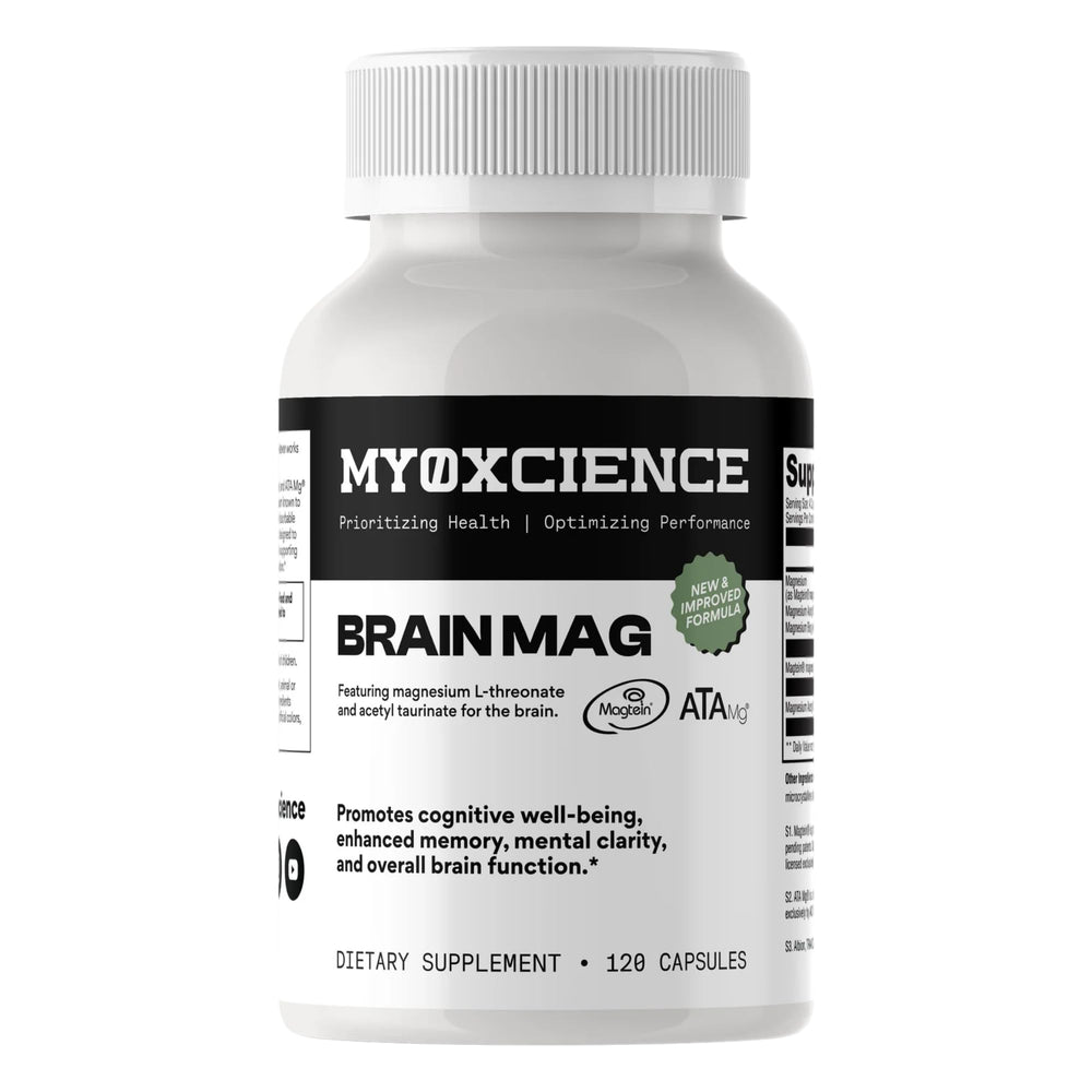 Bottle of Magnesium L-Threonate with ATA Mag and Magnesium Glycinate