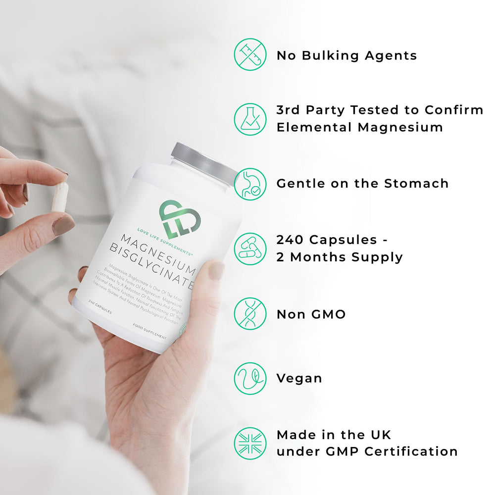 Each capsule contains 303 mg magnesium
