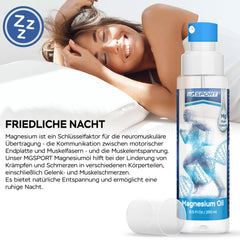 After exercise: relaxed muscles using MgSport spray