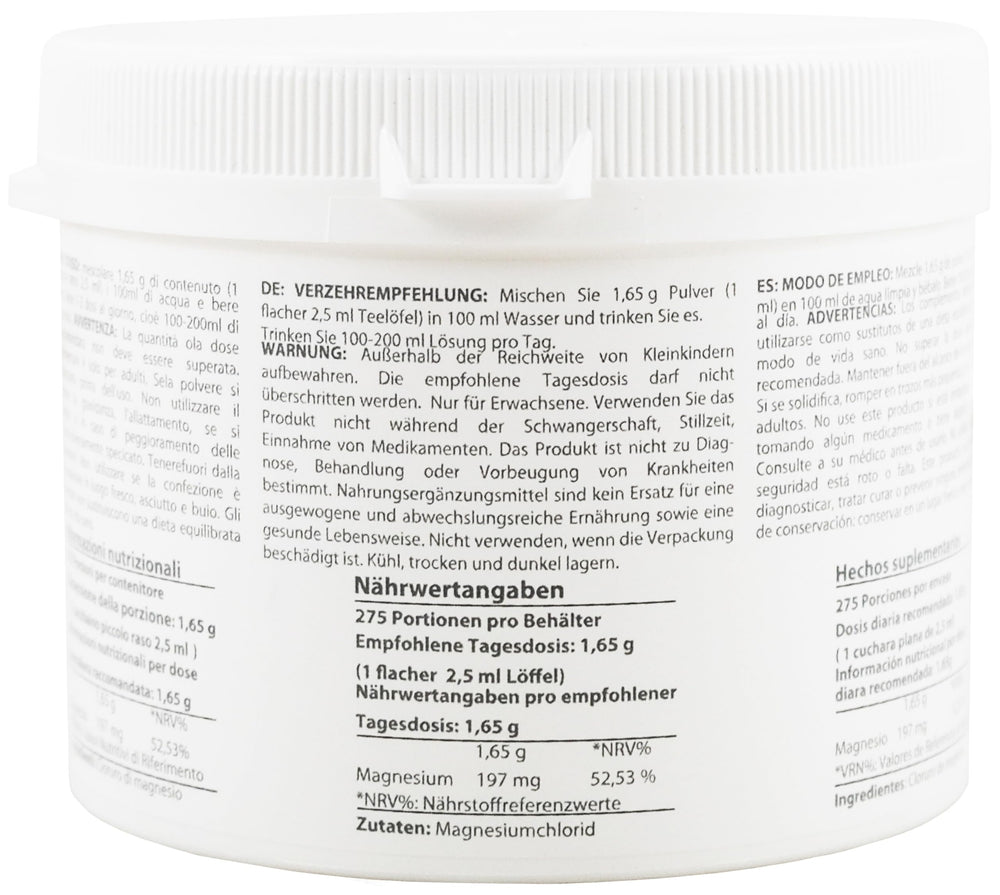 Third-party heavy metal certification document for magnesium chloride hexahydrate