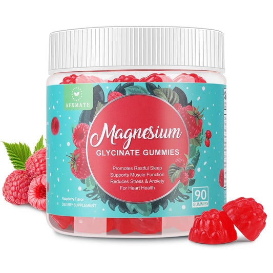 Front view of the Magnesium Glycinate Gummies bottle