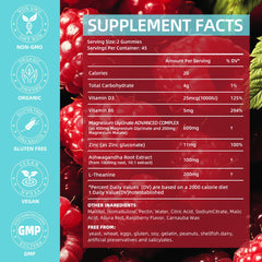 Close-up of product label showing 400 mg magnesium glycinate and 200 mg magnesium malate