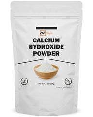 Front view of mGanna Calcium Hydroxide powder resealable pouch - 227 g