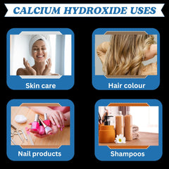 Calcium Hydroxide powder used in cosmetic creams and cleansers