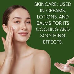 mGanna menthol crystals jar with scoop for easy dispensing.