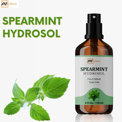 mGanna Spearmint Hydrosol ingredients panel suggests safe culinary and cosmetic uses.