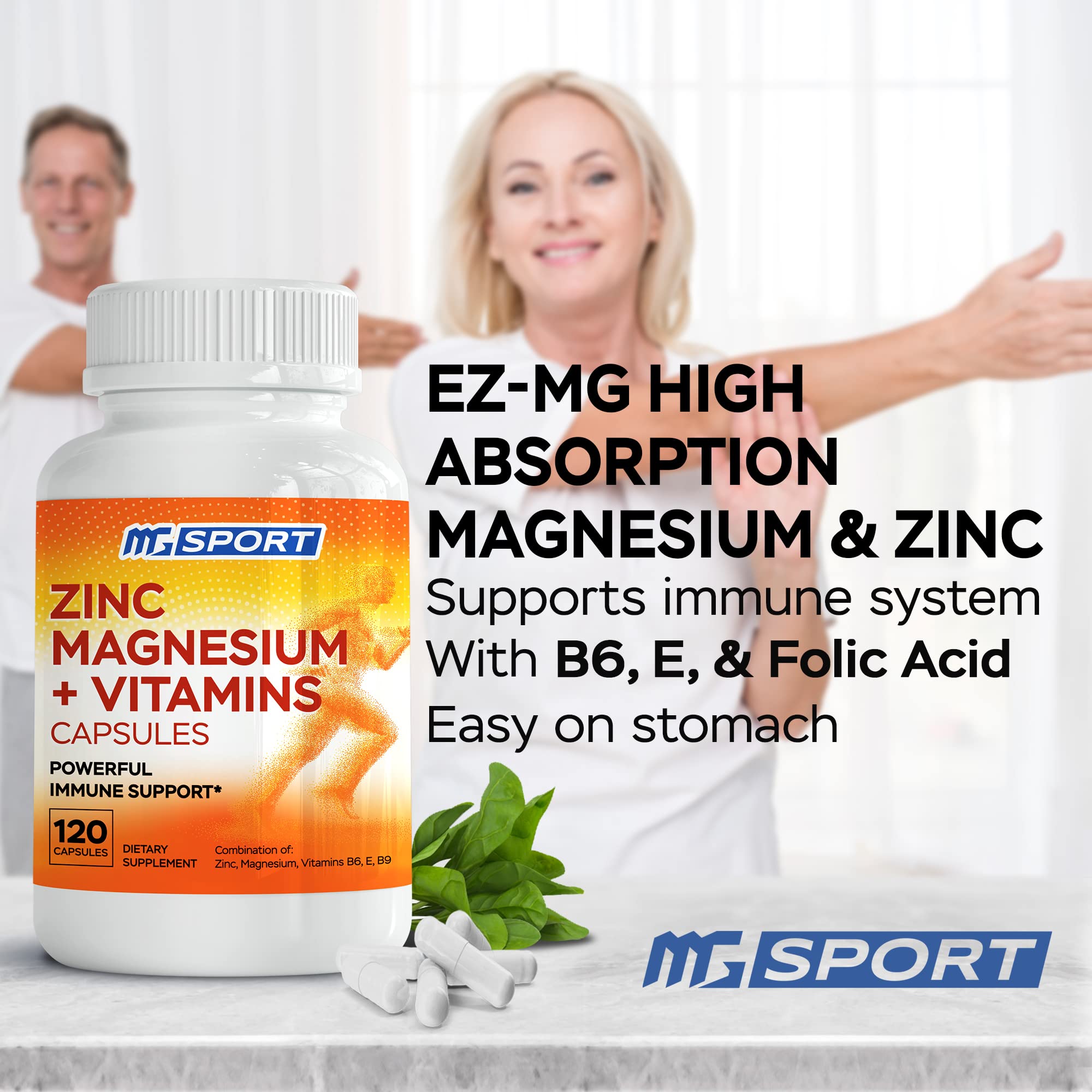 Zinc mono-L-methionine and L-aspartate illustration