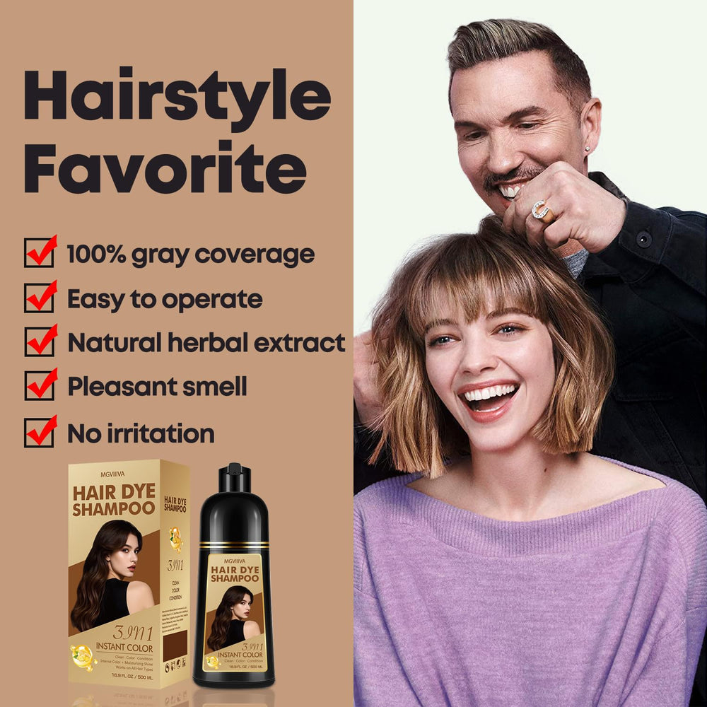 No ammonia in Mgviiiva Hair Dye Shampoo supports gentle use.