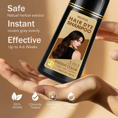 Shine and moisture after washing with Mgviiiva Hair Dye Shampoo.