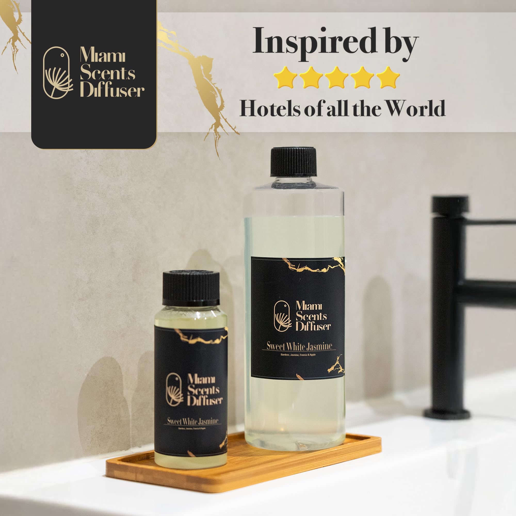 Miami Scents Diffuser Sweet White Jasmine apple zest for energizing mood