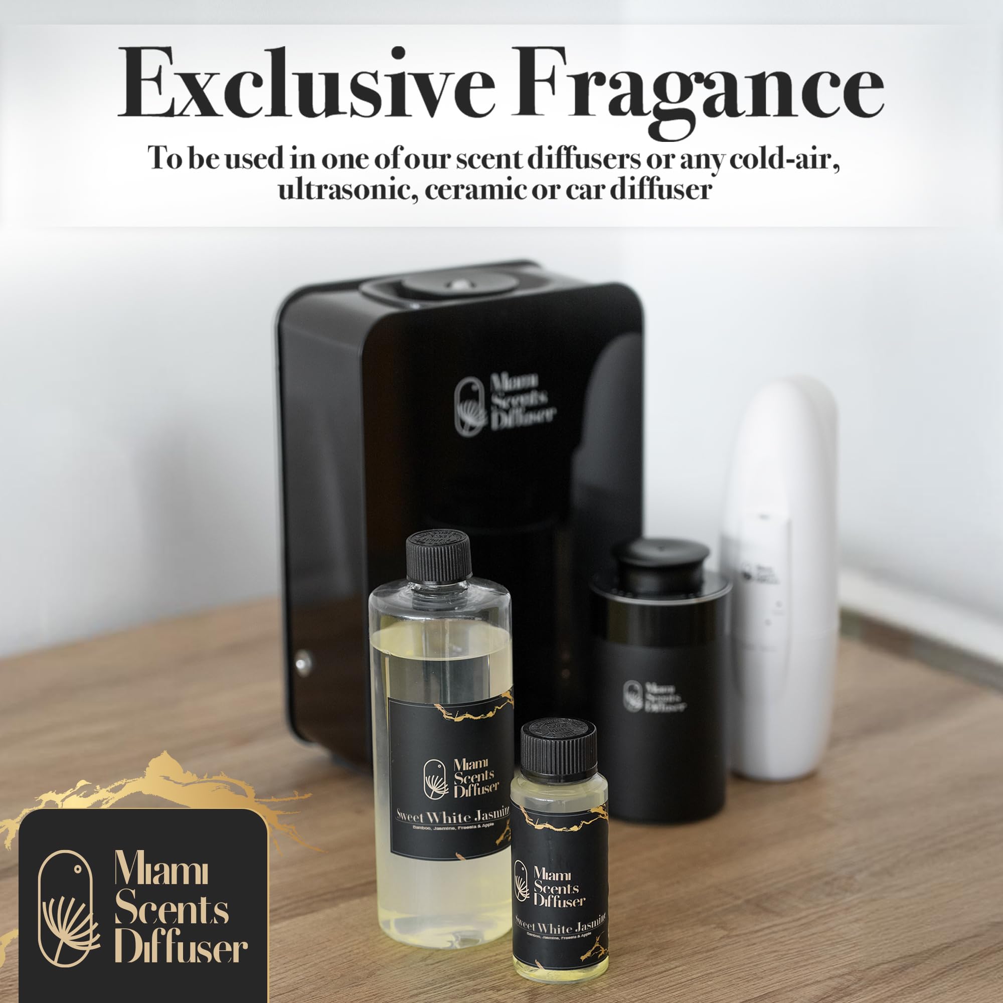 Miami Scents Diffuser Sweet White Jasmine made in USA ensures quality and safety