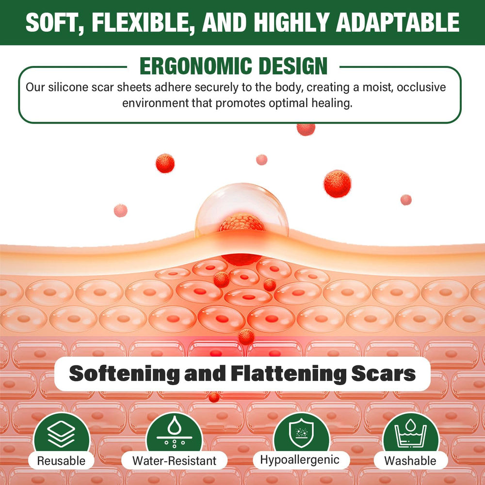 Micakin keloid-friendly patch shown in use-case for improved appearance support.