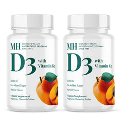 MICHAEL'S Health D3 + K2 apricot chewables in a pack of two