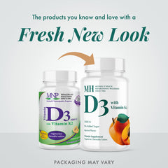 Nutrition panel showing 125 mcg Vitamin D3 and 90 mcg Vitamin K2